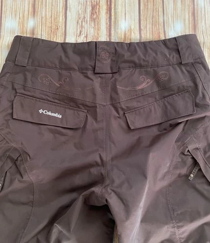 Columbia Women Omni-Tech Titanium Insulated Snow Ski Brown Pants Fleece Lined L - Size L 6 Columbia Women Omni-Tech Titanium Insulated Snow Ski Brown Pants Fleece Lined L - Size L - Image 6