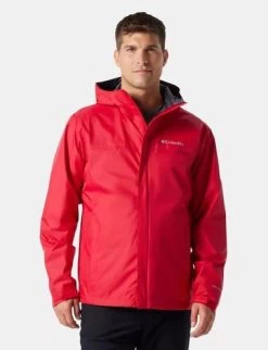 ColumbiaWatertight II Rain Jacket Red Nylon Waterproof Mesh Lined Mens Large - Size L -Columbia Sale Store d7768eb5d8e221a39d74619e4bc7686a photo