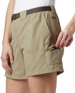 Columbia Women's Sandy River™ Cargo Shorts - Khaki/Tusk - S - Size S