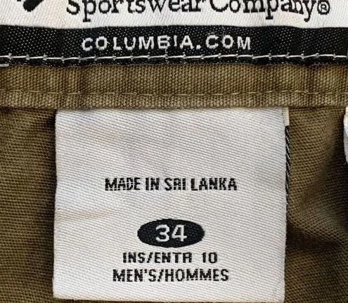 ColumbiaCargo Shorts Brown Khaki Lightweight Cotton Flat Front 34 - Size 34 8 ColumbiaCargo Shorts Brown Khaki Lightweight Cotton Flat Front 34 - Size 34 - Image 8