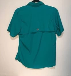 ColumbiaPFG Bright Teal Fly Fishing Omnishade Top In Size Small - Size S -Columbia Sale Store dca130c7b2e97c01b8e01508b86a64f0 photo