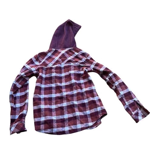 ColumbiaWomens Flannel Shirt Hoody S - Size S 2 ColumbiaWomens Flannel Shirt Hoody S - Size S - Image 2