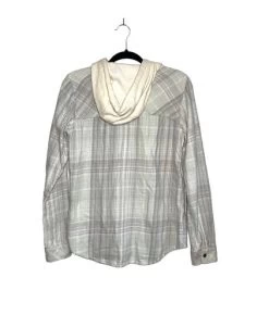 Columbia 100% Cotton Cream & White Button Down Hooded Plaid Top - Size S -Columbia Sale Store e192291e64b9a74ec4fd2687717b7013 photo