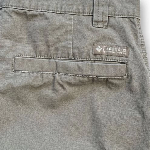 ColumbiaCargo Shorts Brown Khaki Lightweight Cotton Flat Front 34 - Size 34 6 ColumbiaCargo Shorts Brown Khaki Lightweight Cotton Flat Front 34 - Size 34 - Image 6