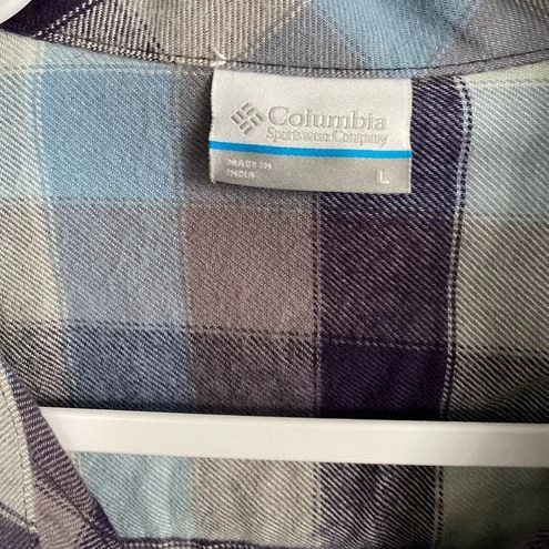 ColumbiaTapered Fit Flannel Button Down Shirt Large Plaid - Size L 6 ColumbiaTapered Fit Flannel Button Down Shirt Large Plaid - Size L - Image 6