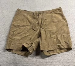 Columbia Tan Khaki Cargo Lightweight Cotton Blend Shorts Size Medium EUC - Size M