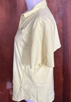 ColumbiaYellow Short Sleeve Snap Hiking Shirt - Size M -Columbia Sale Store eea05a7d8331ee1724fe6cb8ee21489a photo