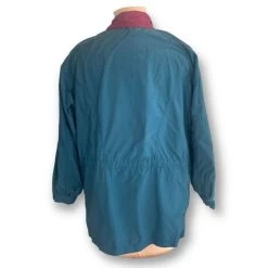 Columbia Vintage  Jacket Teal Blue Maroon Windbreaker Raincoat Unisex Size Large - Size XL -Columbia Sale Store f321fc99aa3937ef3f49968baae9c42a image