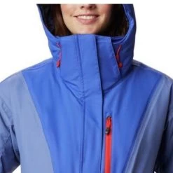 Columbia ❄️🏂SALE High Tech Convertible SKI Jacket SNOWBOARD Waterproof Jacket With Hood Blue With Orange Accents INSULATED With Zip & Snap Off Layers Rain & Snow - Size XS -Columbia Sale Store fd056eb0a1960535c9bca1e53bb358ef 668908373.53426