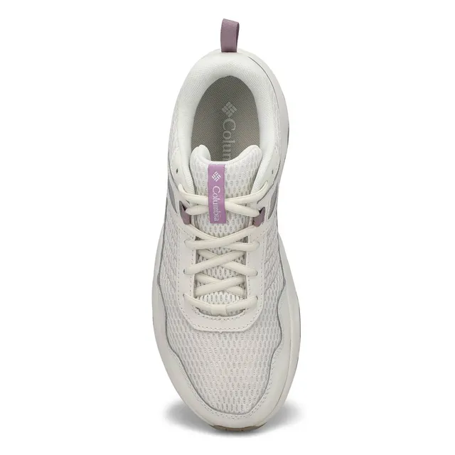 Columbia Womens Plateau Wide Sneaker - Snow /Mauve 2 Columbia Womens Plateau Wide Sneaker - Snow /Mauve - Image 2