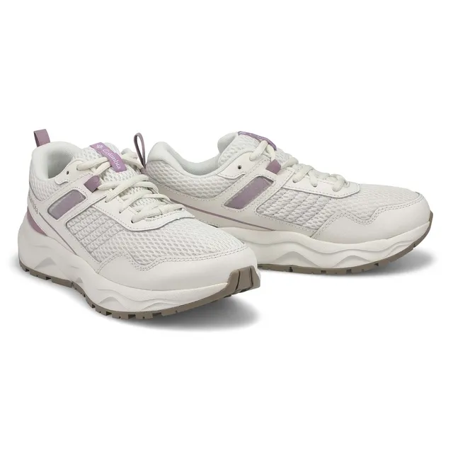 Columbia Womens Plateau Wide Sneaker - Snow /Mauve 4 Columbia Womens Plateau Wide Sneaker - Snow /Mauve - Image 4