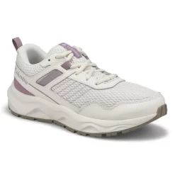 Columbia Womens Plateau Wide Sneaker - Snow /Mauve