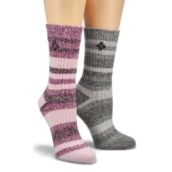 Columbia Womens Canyon Stripe Super Soft Sock - 2 Pack -Columbia Sale Store https3A2F2Fwww.softmoc.com2FItems2Fimages2FRCL092W ATB XX3.jpg 640x