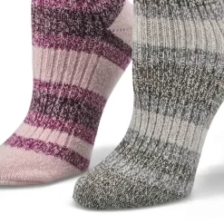 Columbia Womens Canyon Stripe Super Soft Sock - 2 Pack -Columbia Sale Store https3A2F2Fwww.softmoc.com2FItems2Fimages2FRCL092W ATB XX4.jpg 640x